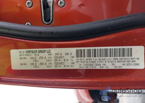 2014 Dodge Journey American Value Pkg z USA, uszkodzony, nr VIN 3C4PDCAB4ET150434